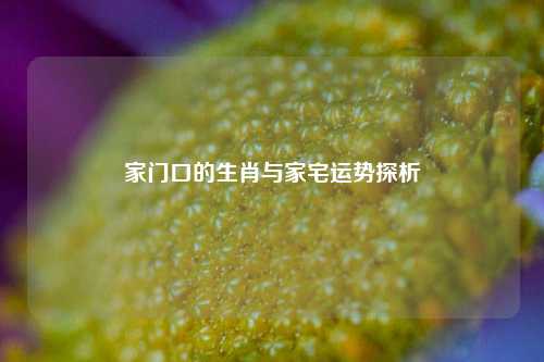 家门口的生肖与家宅运势探析